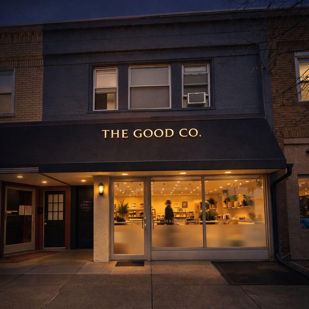 Exterior view of The Good Co.